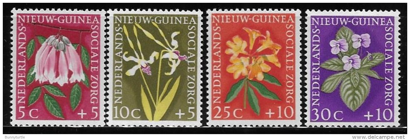 Netherlands New Guinea 1959 Flowers Mint Hinged - Nederlands Nieuw-Guinea