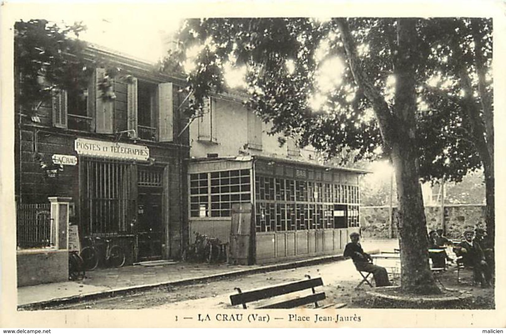 - Var -ref-B277- La Crau - Place Jean Jaures - Postes Et Telegraphes - Poste - Carte Bon Etat - La Crau