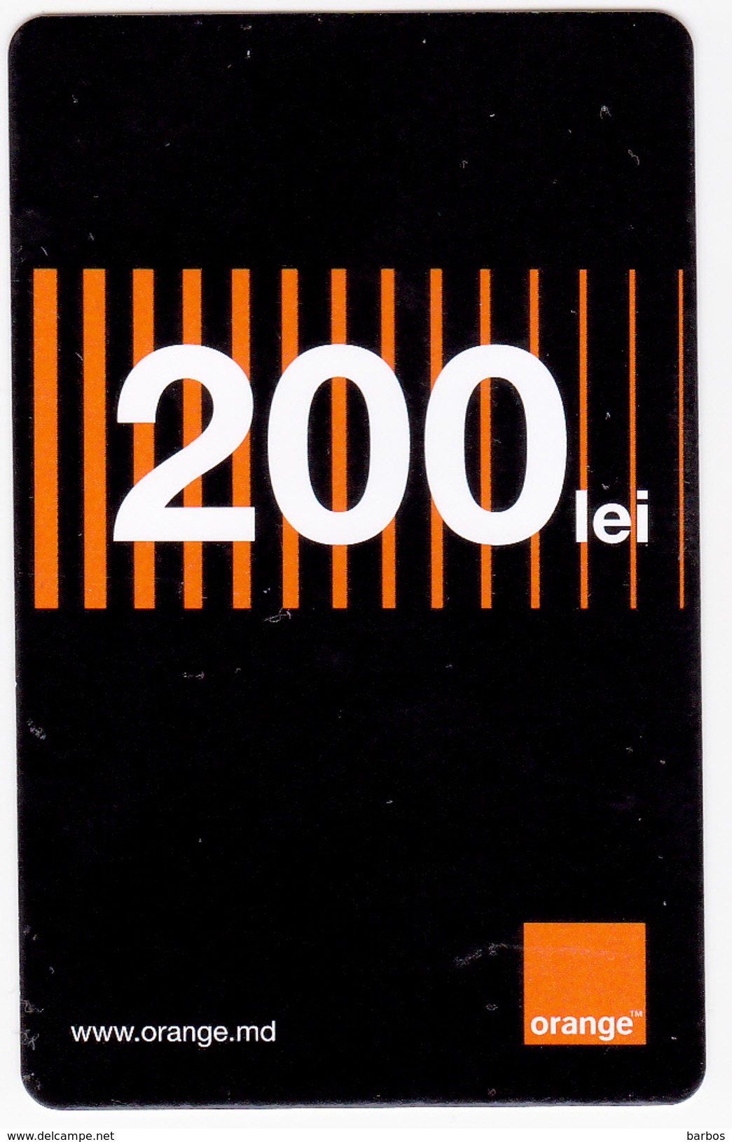 Moldova ,  Moldavie  Moldau ,  Prepaid Phonecard - Orange , 2017 ;  200 Lei , Paper , Used - Moldova