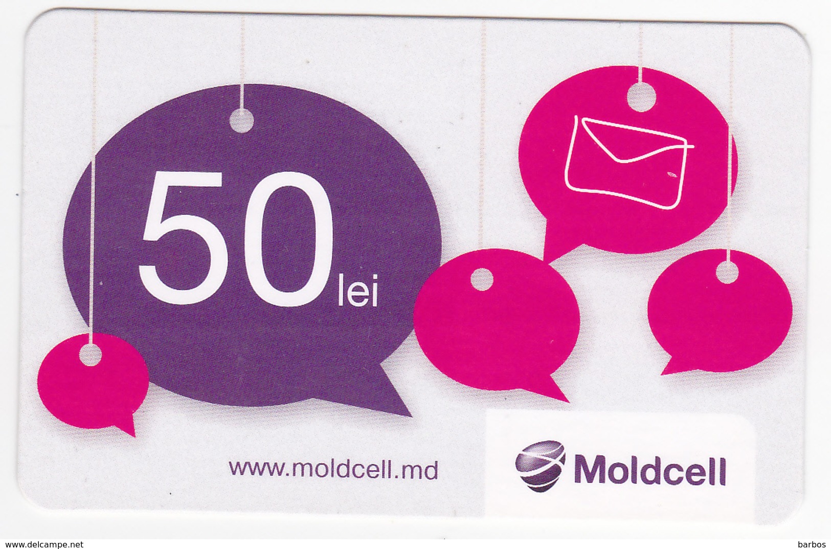 Moldova , Moldavie  Moldau , Prepaid  Phonecard - Moldcell , 50 Lei , Paper , Used - Moldova