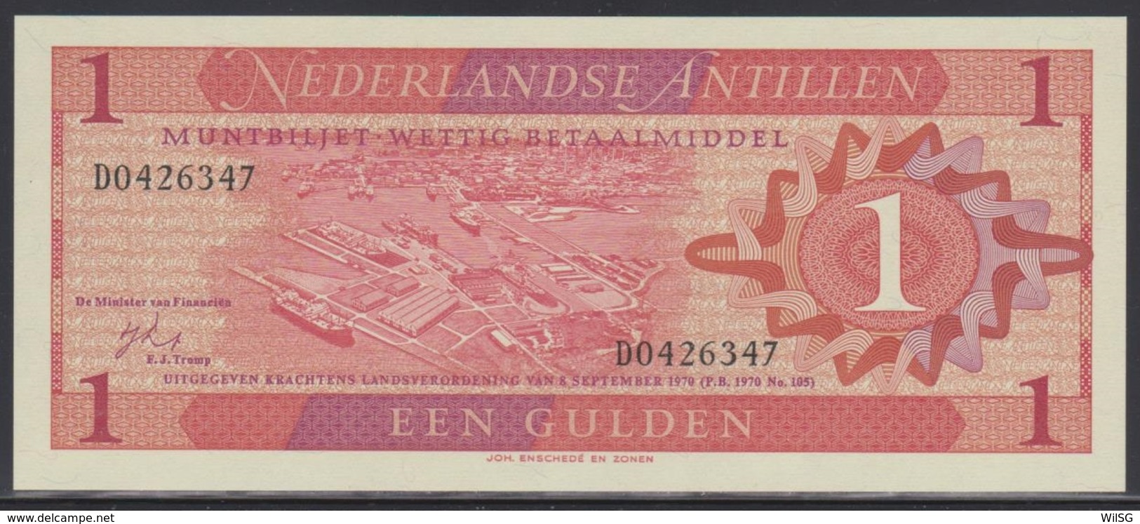 Netherlands Antilles 1 Gulden 08.09.1970 UNC - Antille Olandesi (...-1986)