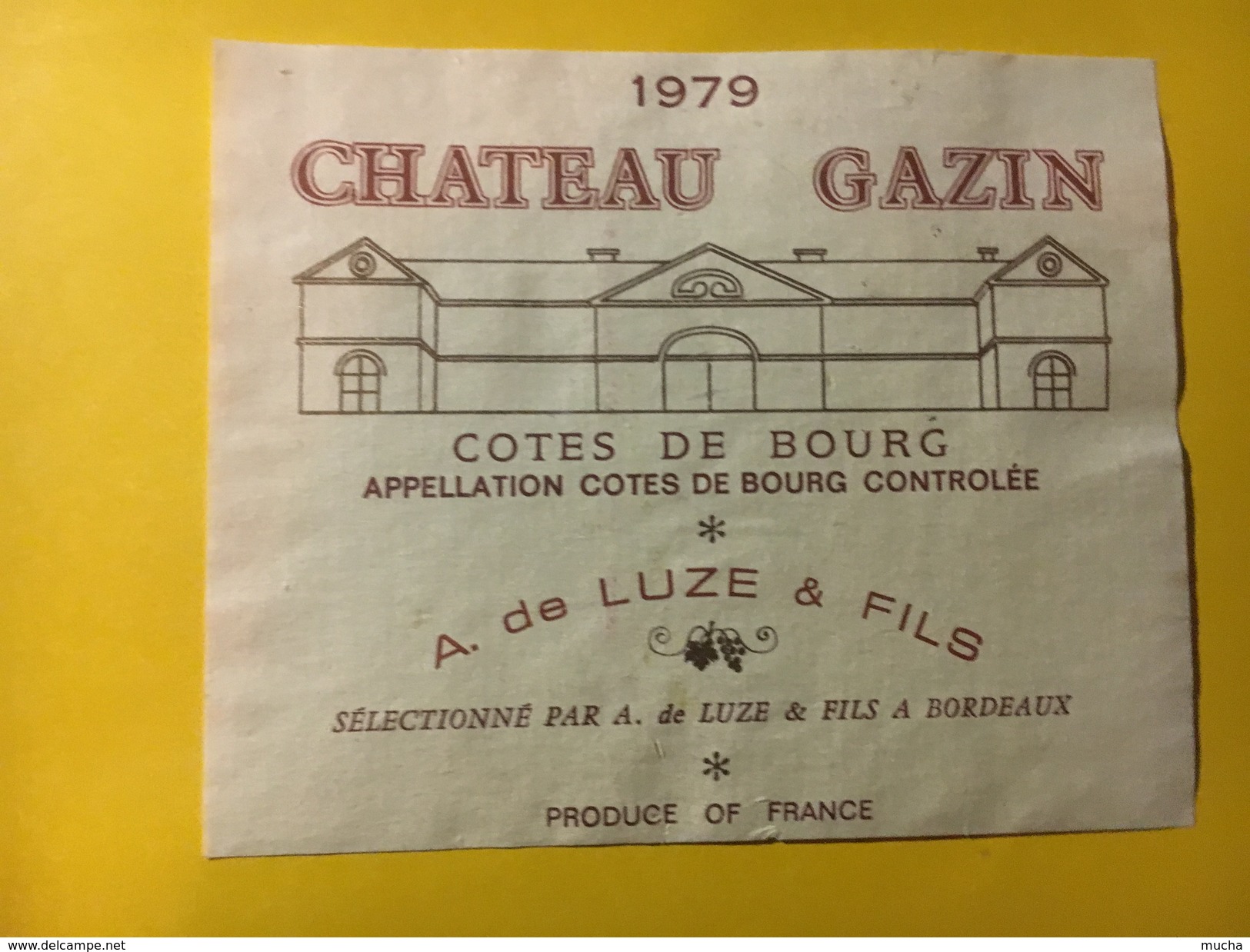 6471 - Château Gazin 1979 Côtes De Bourg - Bordeaux
