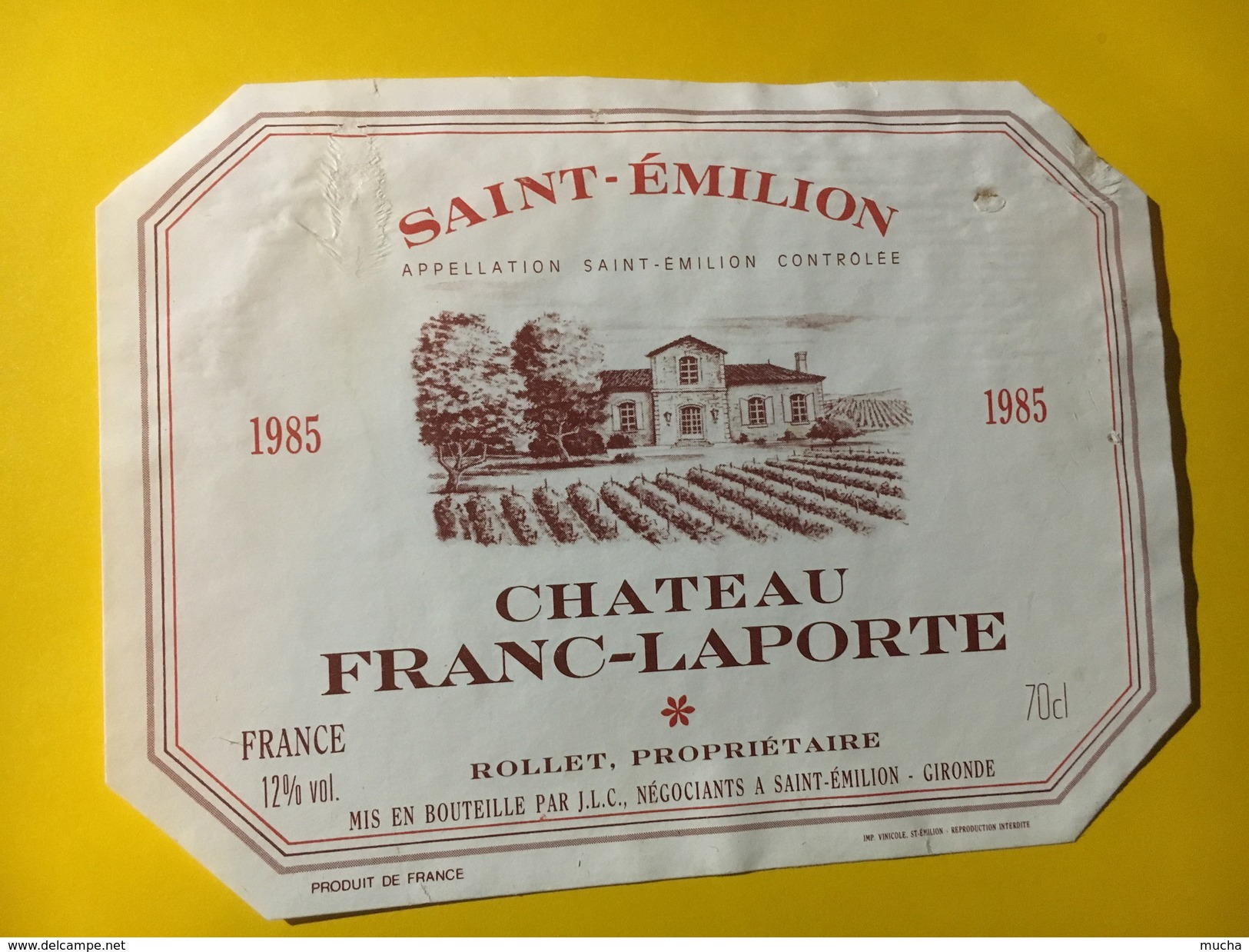 6481 - Château Franc-Laporte 1985 Saint-Emilion - Bordeaux