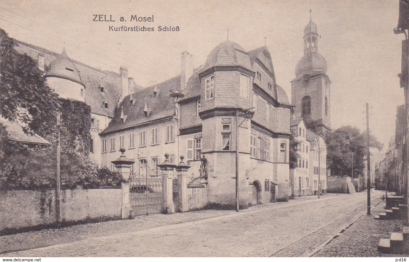 CPA ALLEMAGNE ZELL Am Mosel Kurfürstliches Schloss (poste De Commandement Du Colonel) - Zell