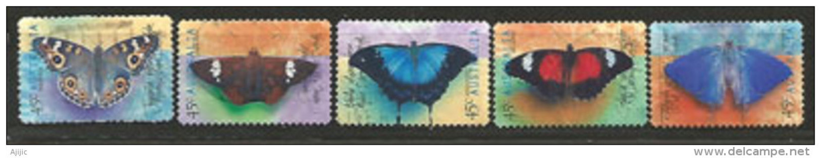 AUSTRALIE. Papillons D'Australie. Yv. 1698/702. Série Complète Oblitérée - Butterflies