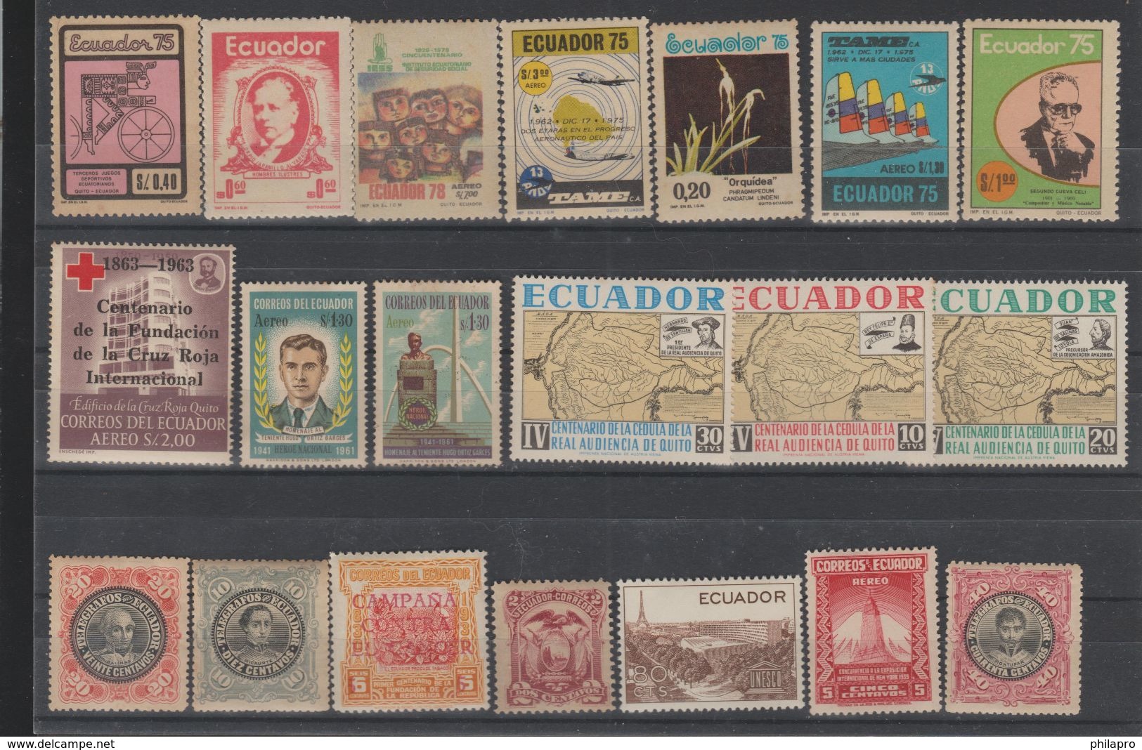 EQUATEUR  /ECUADOR  Lot Mint Never Hinged  **MNH   Réf  K 18 T - Ecuador