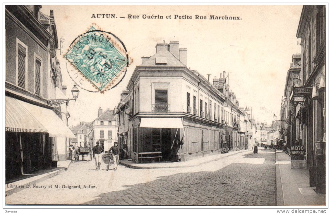 71 AUTUN - Rue Guérin Et Petite Rue Marchaux - Autun