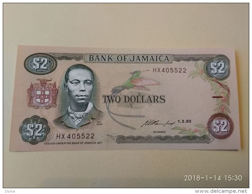 2 Dollars 1993 - Giamaica