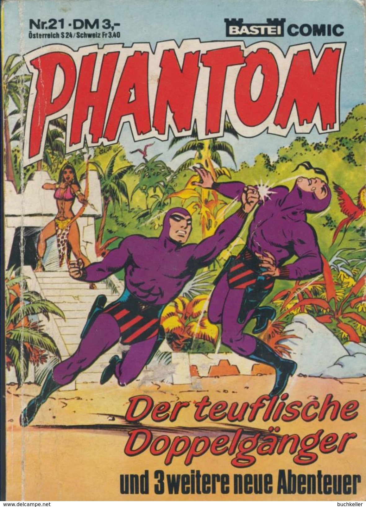 Phantom Taschenbuch Nr. 21 - Bastei Verlag - Abenteuer-Comic - Other & Unclassified