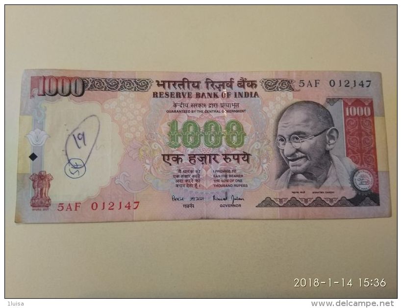 1000  Rupie 2010 - India