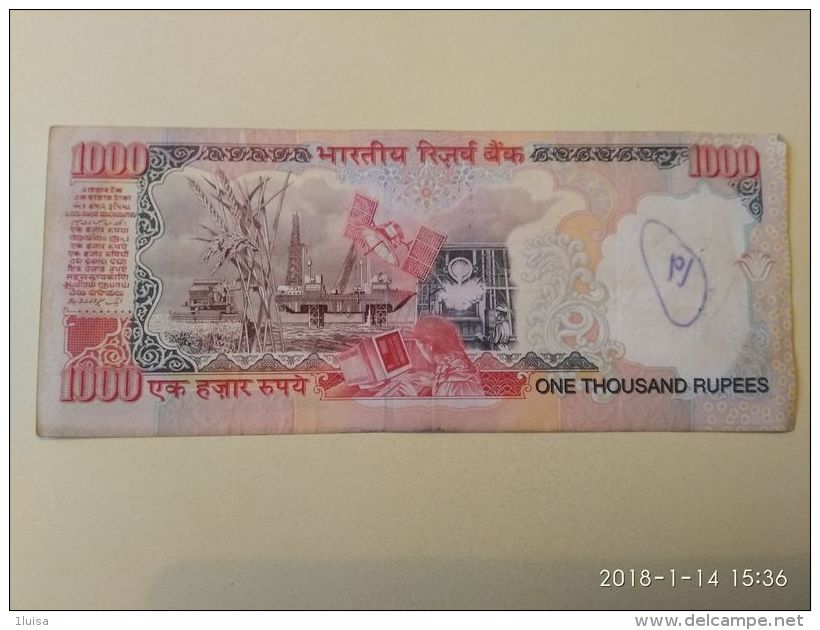 1000  Rupie 2010 - India