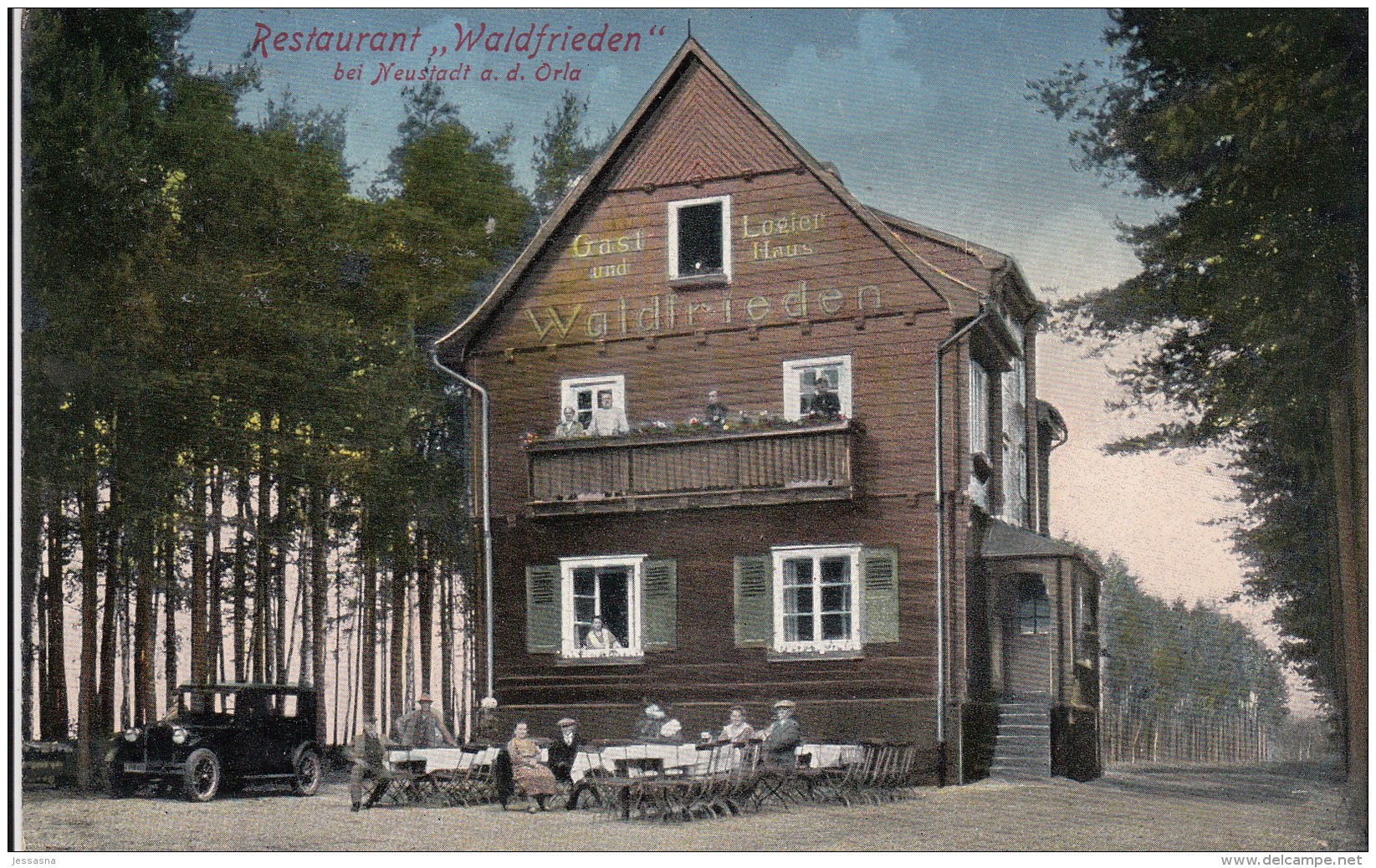 AK - NEUSTADT A/d Orla - Gast- Und Logierhaus "Waldfrieden" 1943 - Other & Unclassified