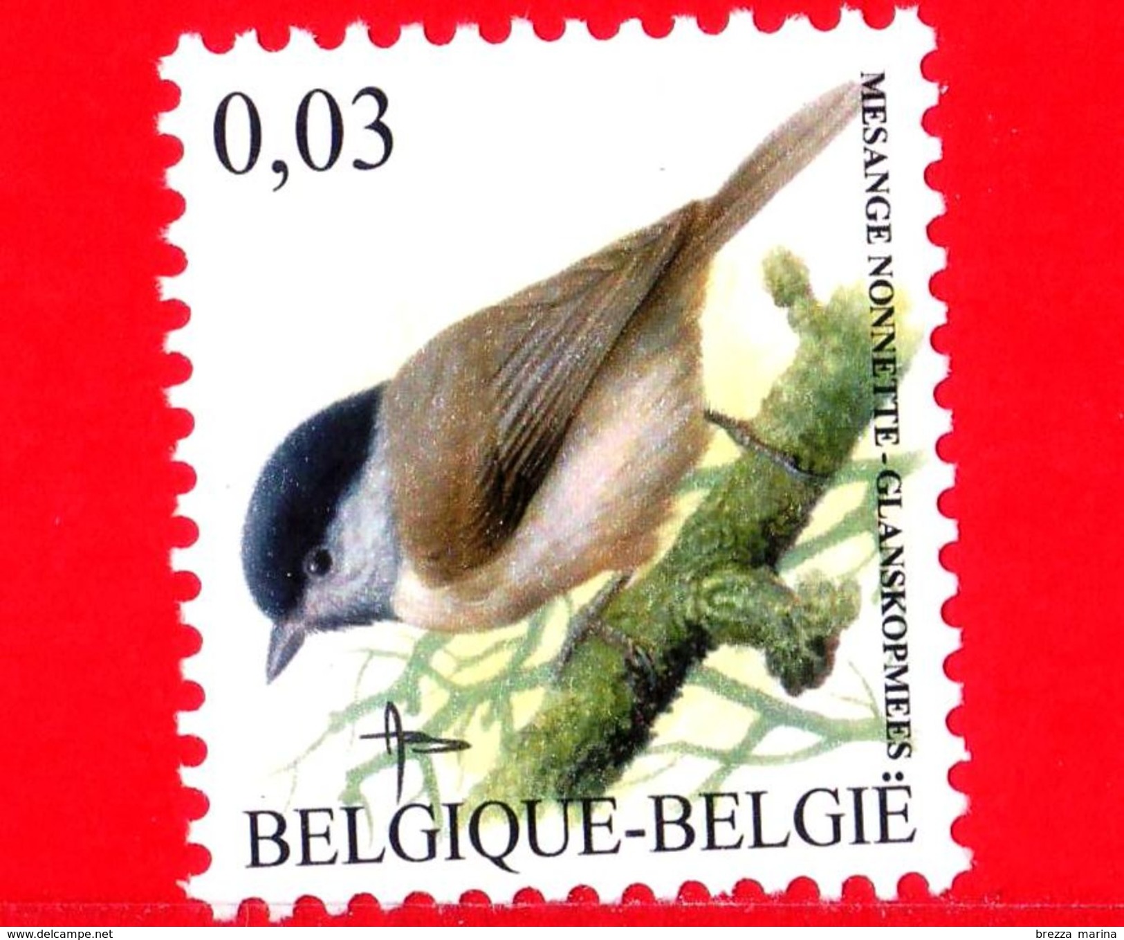 Nuovo - MNH - BELGIO - 2005 - Uccelli Di Buzin - Cincia Bigia - Parus Palustris - 0.03 - 1985-.. Birds (Buzin)