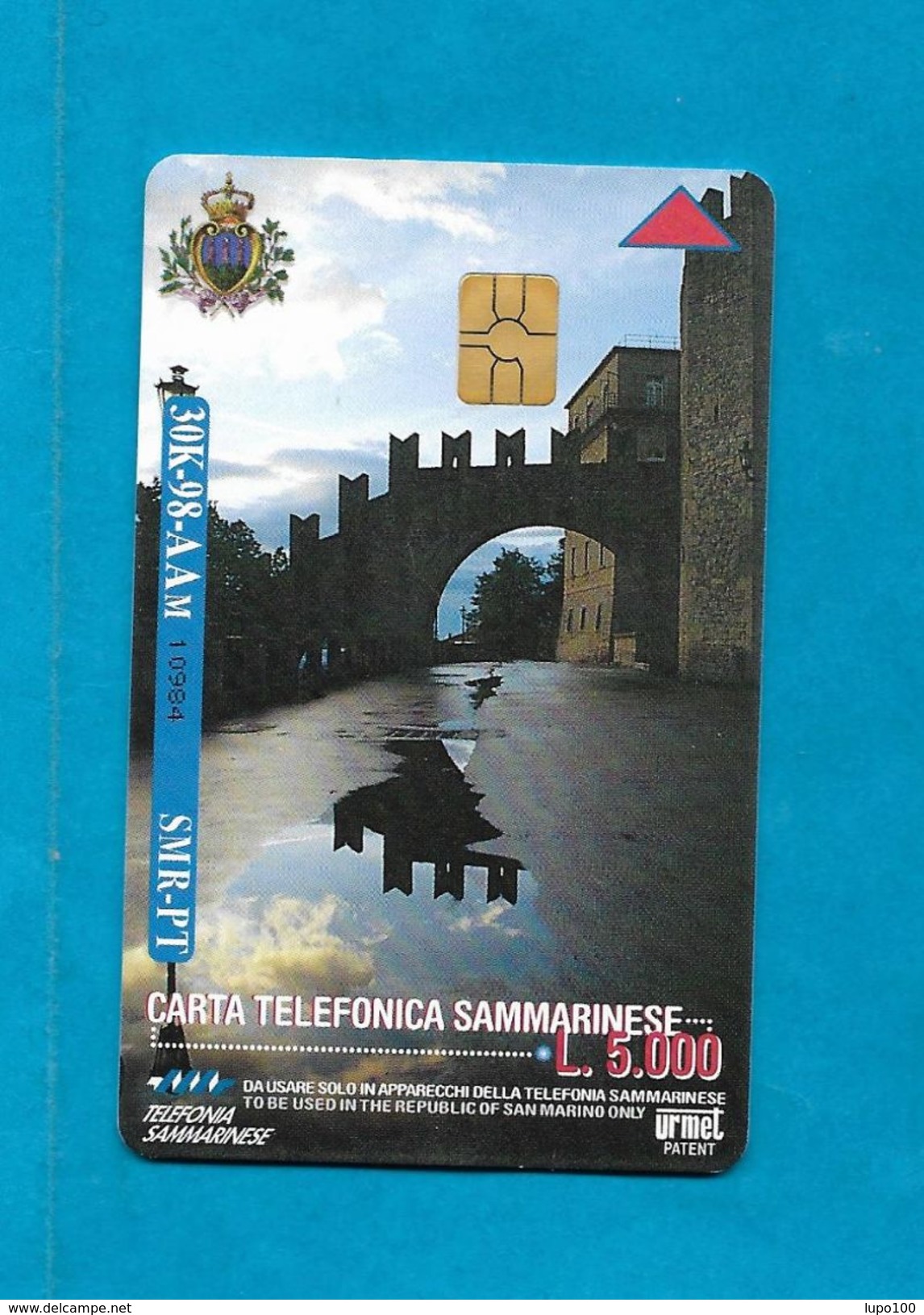 SAN MARINO SCHEDA CARTA TELEFONICA NUOVA NEW PHONECARD 30 MEETING PER L'AMICIZIA FRA I POPOLI RIMINI 98 L. 5.000 - San Marino