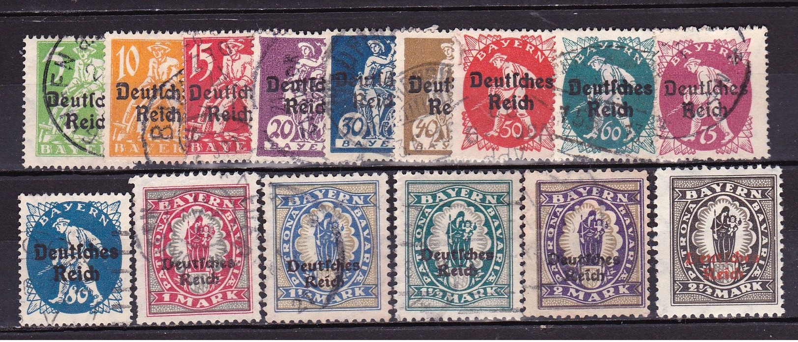 Deutsches Reich 1920 Auf Bayern. Michel: € 45 - Gebraucht