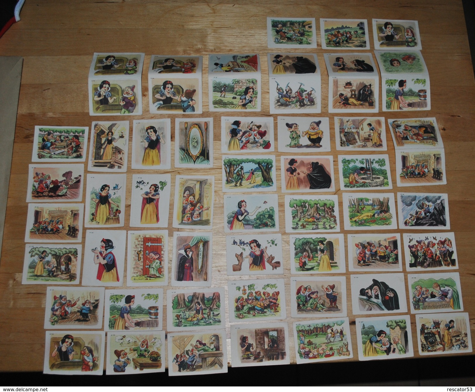 Rare 58 Vignettes Blanche-neige Et Les 7 Nains Walt-Disney Chocolat Menier - Other & Unclassified