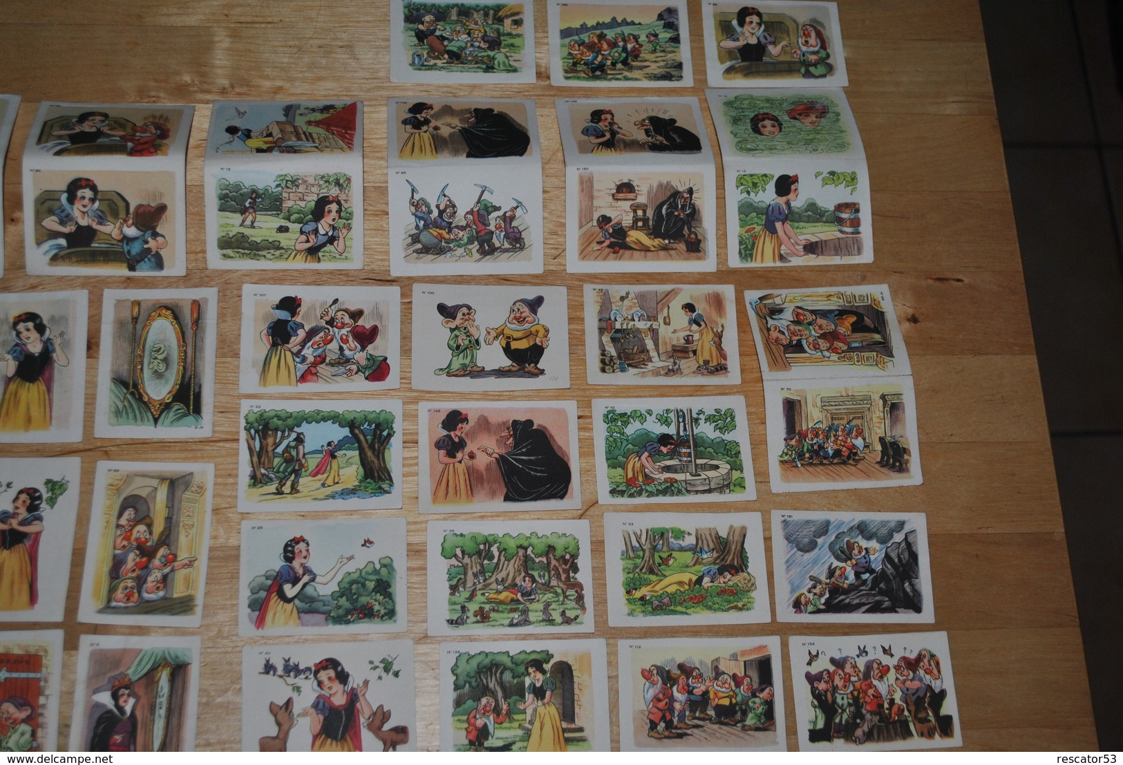 Rare 58 Vignettes Blanche-neige Et Les 7 Nains Walt-Disney Chocolat Menier - Other & Unclassified