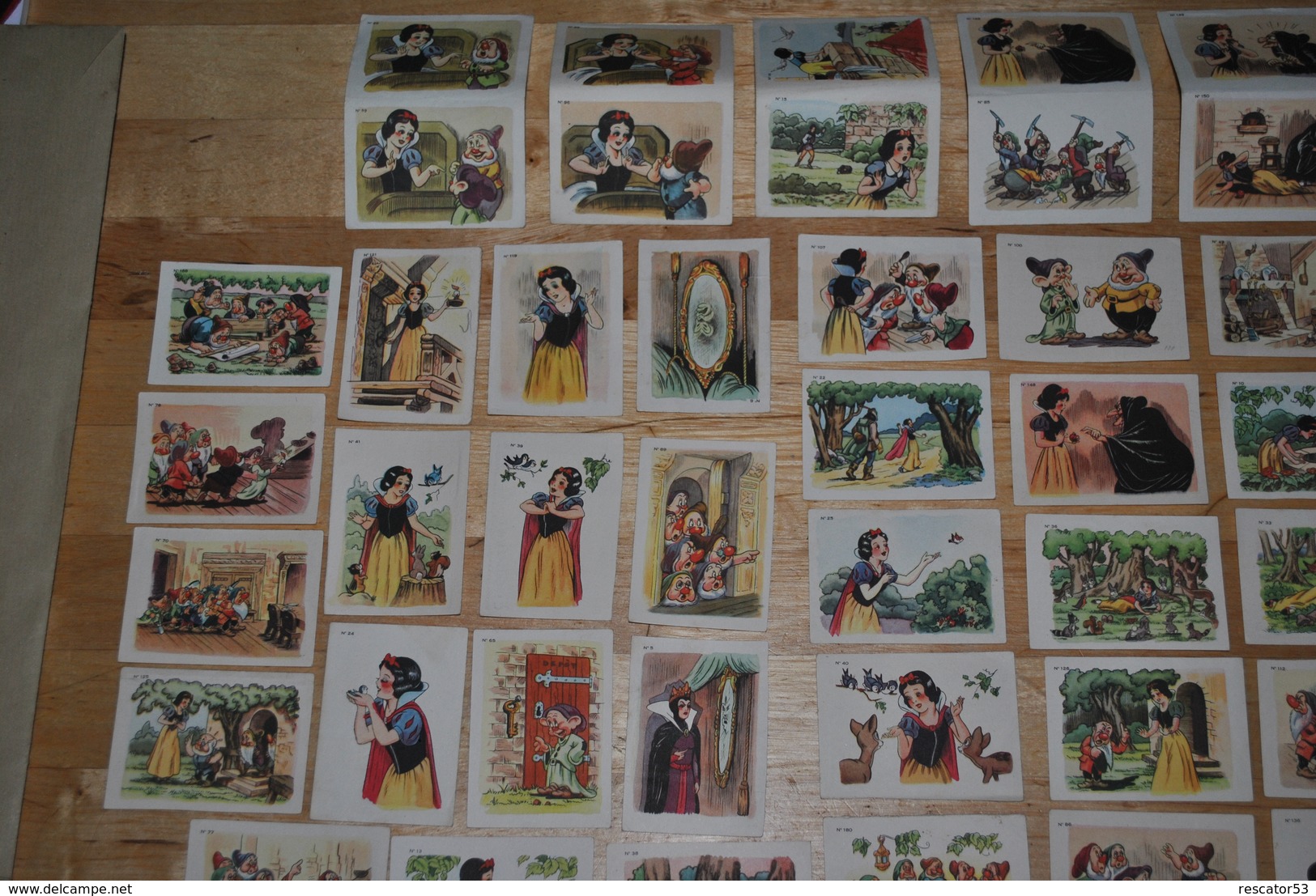 Rare 58 Vignettes Blanche-neige Et Les 7 Nains Walt-Disney Chocolat Menier - Other & Unclassified