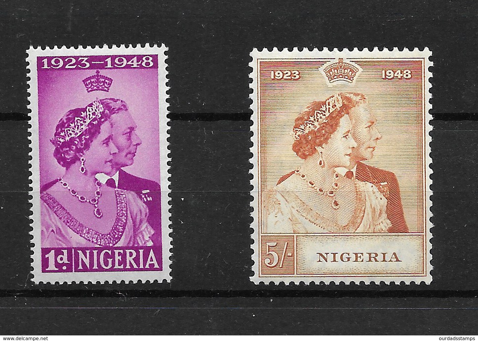 Nigeria, 1948 KGVI Royal Silver Wedding Set LMM (5652) - Nigeria (...-1960)