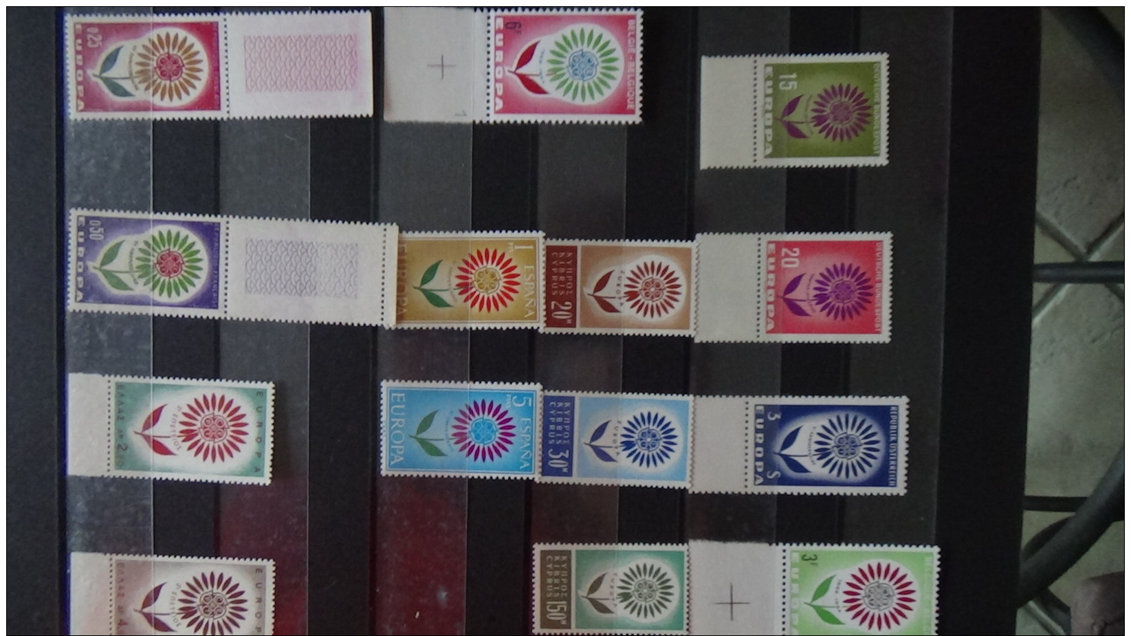 Albums de timbres Europa tous ** dont très bonnes valeurs. A saisir !!!