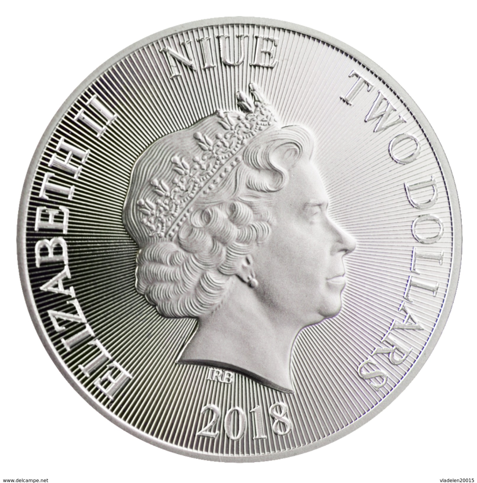 Coins Niue 2018 The Roaring Lion. Silver Coin 1 Ounce - Niue