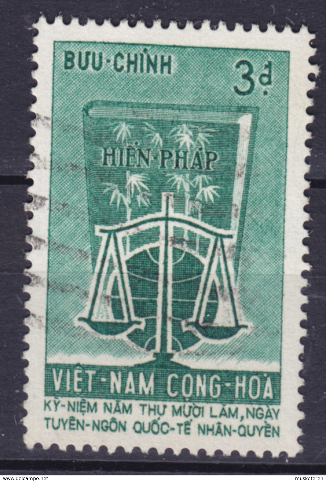 Vietnam South 1963 Mi. 302   3 D Erklärung Der Menschenrechte Human Rights - Vietnam
