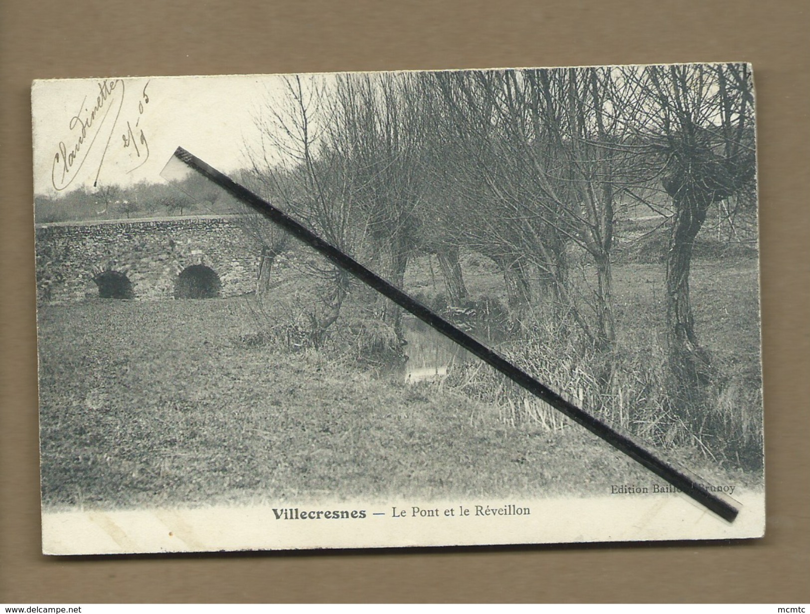 CPA Décollée - Villecresnes - Le Pont Et Le Reveillon - Villecresnes