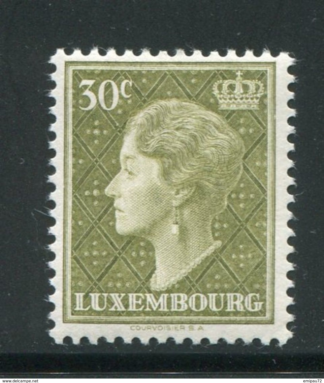 LUXEMBOURG- Y&T N°545- Neuf Avec Charnières * - 1948-58 Charlotte De Profil à Gauche