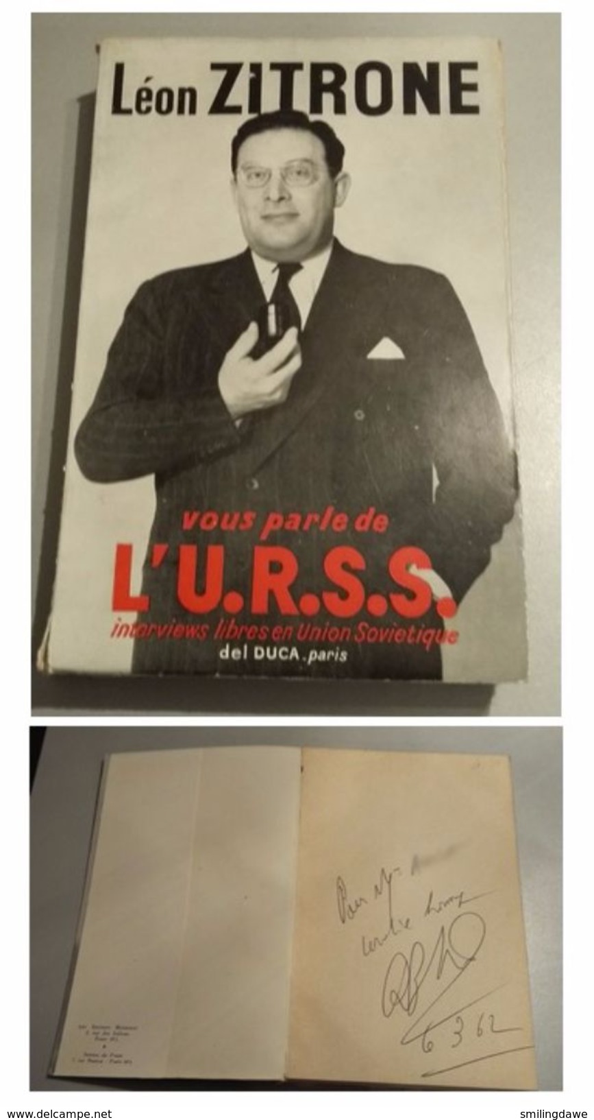 Léon ZITRONE - Vous Parle De L'URSS - - Signé / Hand Signed / Dédicace / Autographe - Livres Dédicacés