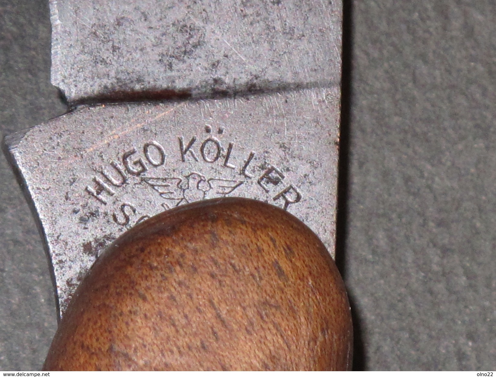 SOLINGEN - HUGO KOLLE - COUTEAU SERPETTE  Pliant .Lame 8cm Manche 11,5 Cm - Other & Unclassified