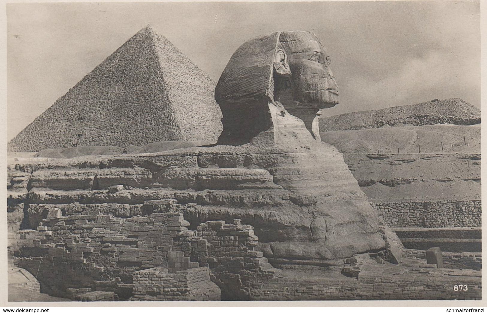 CPA - AK Kairo Sphinx Pyramiden Cairo Caire Pyramides Pyramide Gizeh Egypt Egypte Ägypten Afrique Africa Afrika - Gizeh