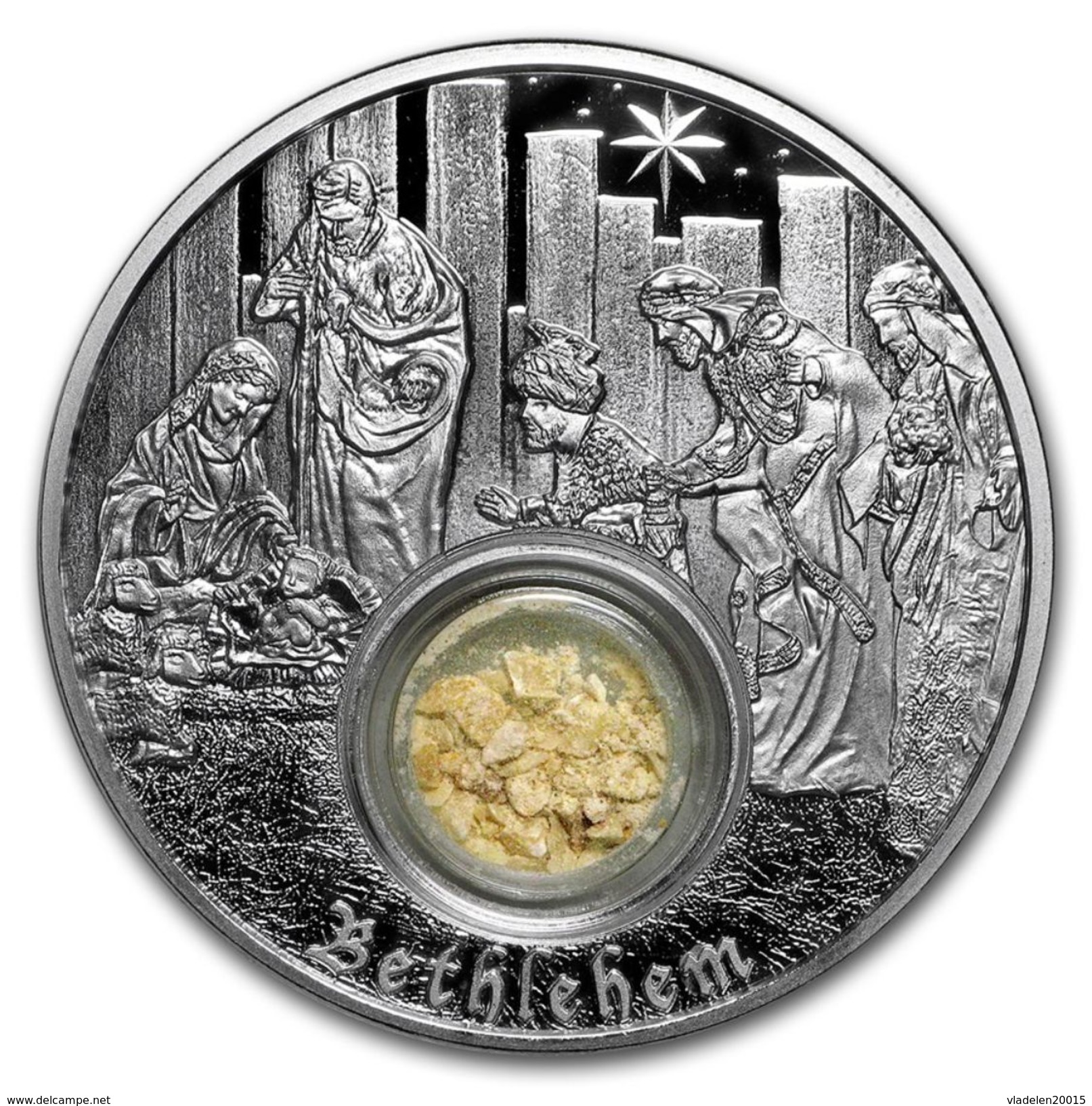 2018 Niue 1 Ounce Silver $ 2 Following The Footsteps Of Jesus Bethlehem. - Niue