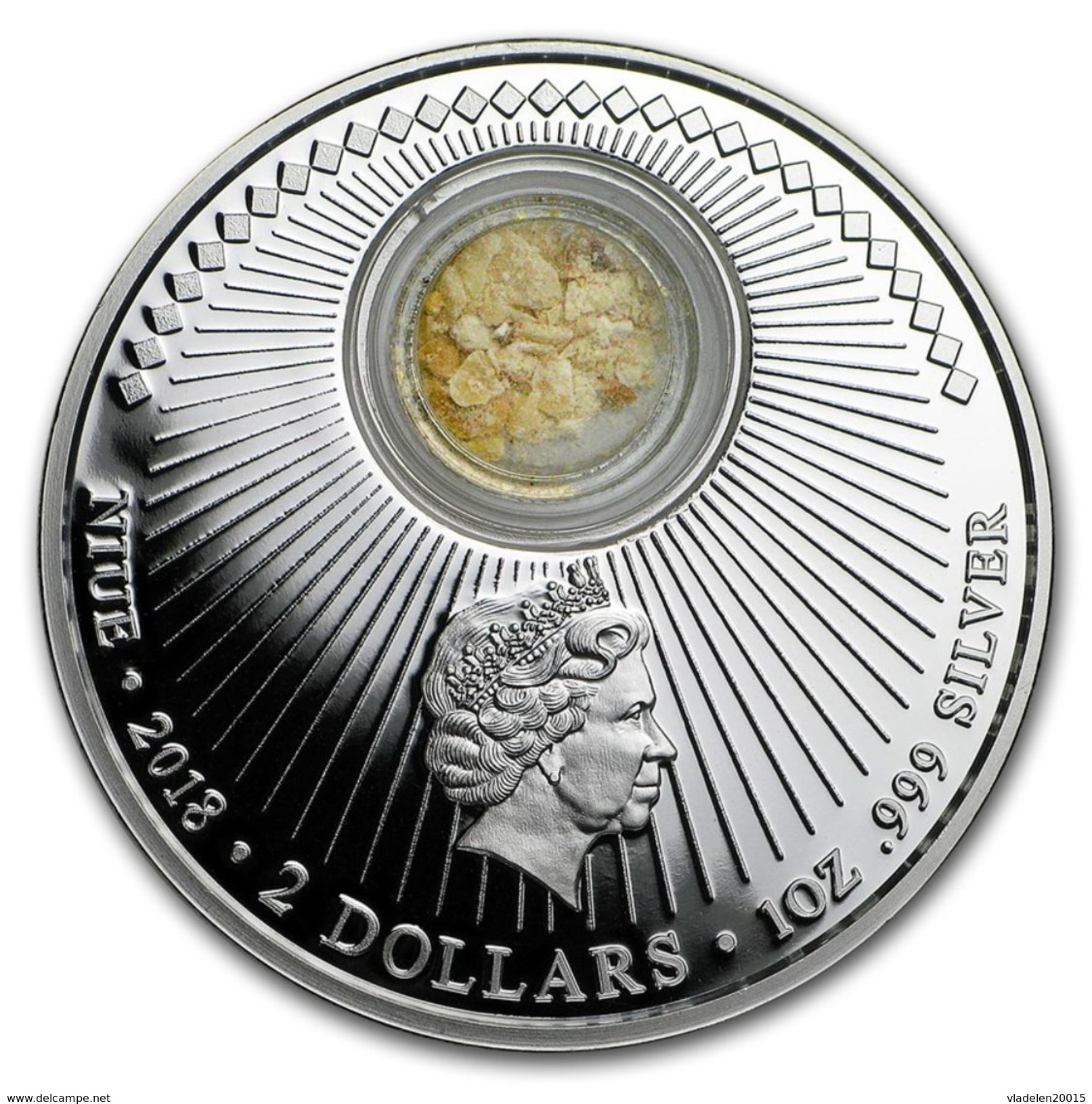 2018 Niue 1 Ounce Silver $ 2 Following The Footsteps Of Jesus Bethlehem. - Niue