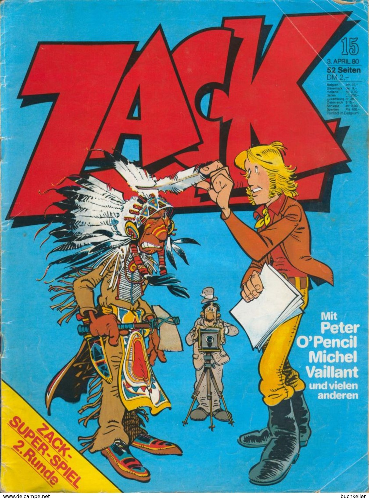 Zack Nr. 15/1980 - Koralle Verlag - Mit Michel Vaillant Etc. - Comicheft - Autres & Non Classés