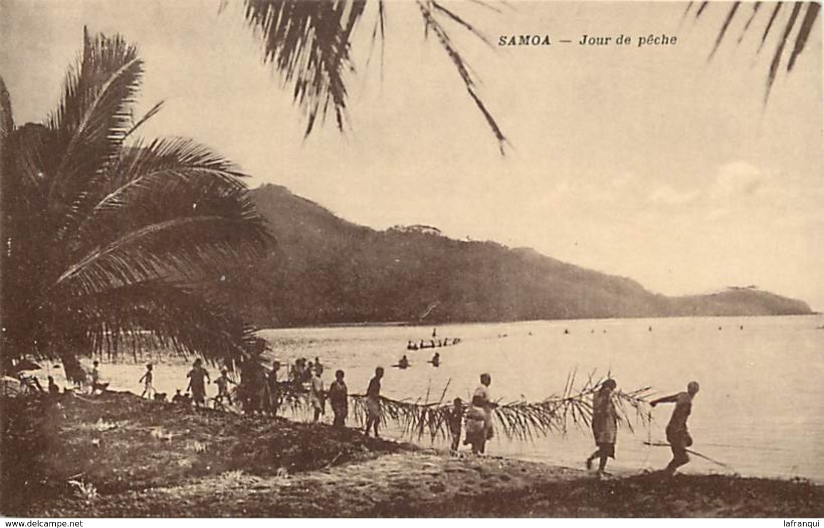 Pays Div-ref L13- Samoa - Jour De Peche - Pecheurs - Oceanie - - Samoa