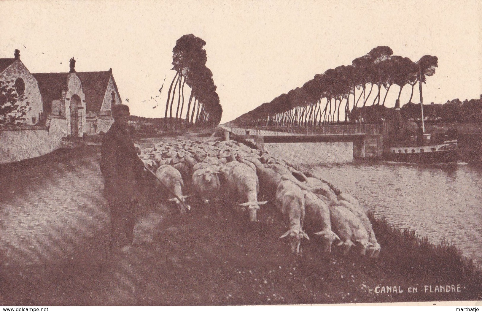 Canal En Flandre : Canal De Damme Et La Ferme Saint Christophe - Damme