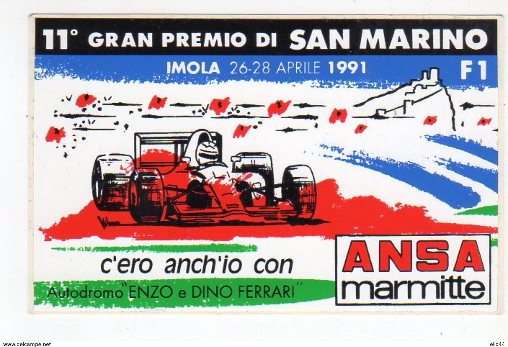 Imola  1991 - 11° Gran Premio Di San Marino  - - Stickers