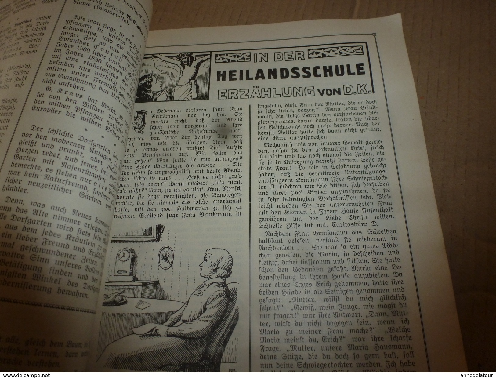 1937  MARIEN KALENDER ----> Luxemburg ; Ulflingen; Lebensweisheiten;Das Sühnekreuz;Humoristisches;etc