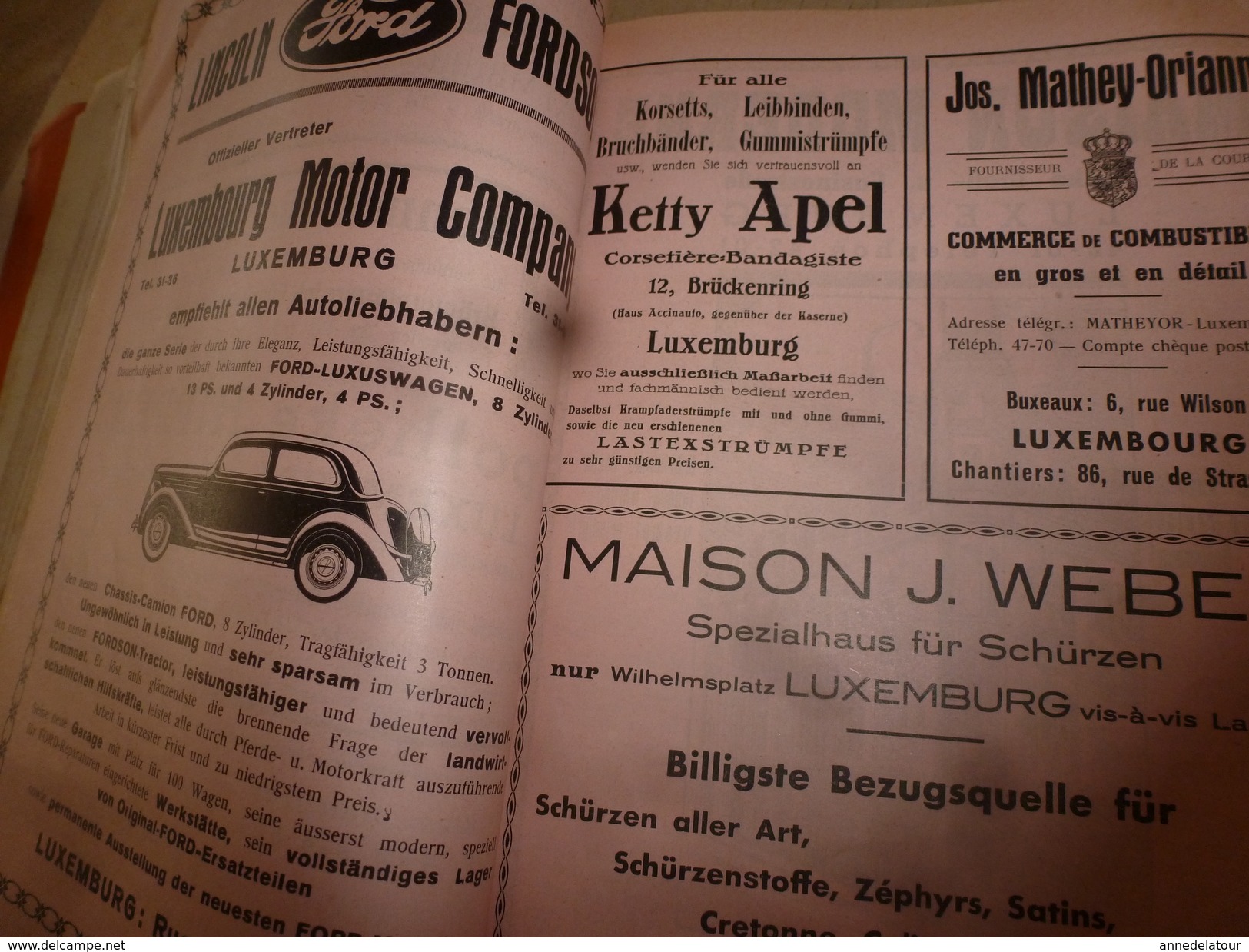 1937  MARIEN KALENDER ----> Luxemburg ; Ulflingen; Lebensweisheiten;Das Sühnekreuz;Humoristisches;etc