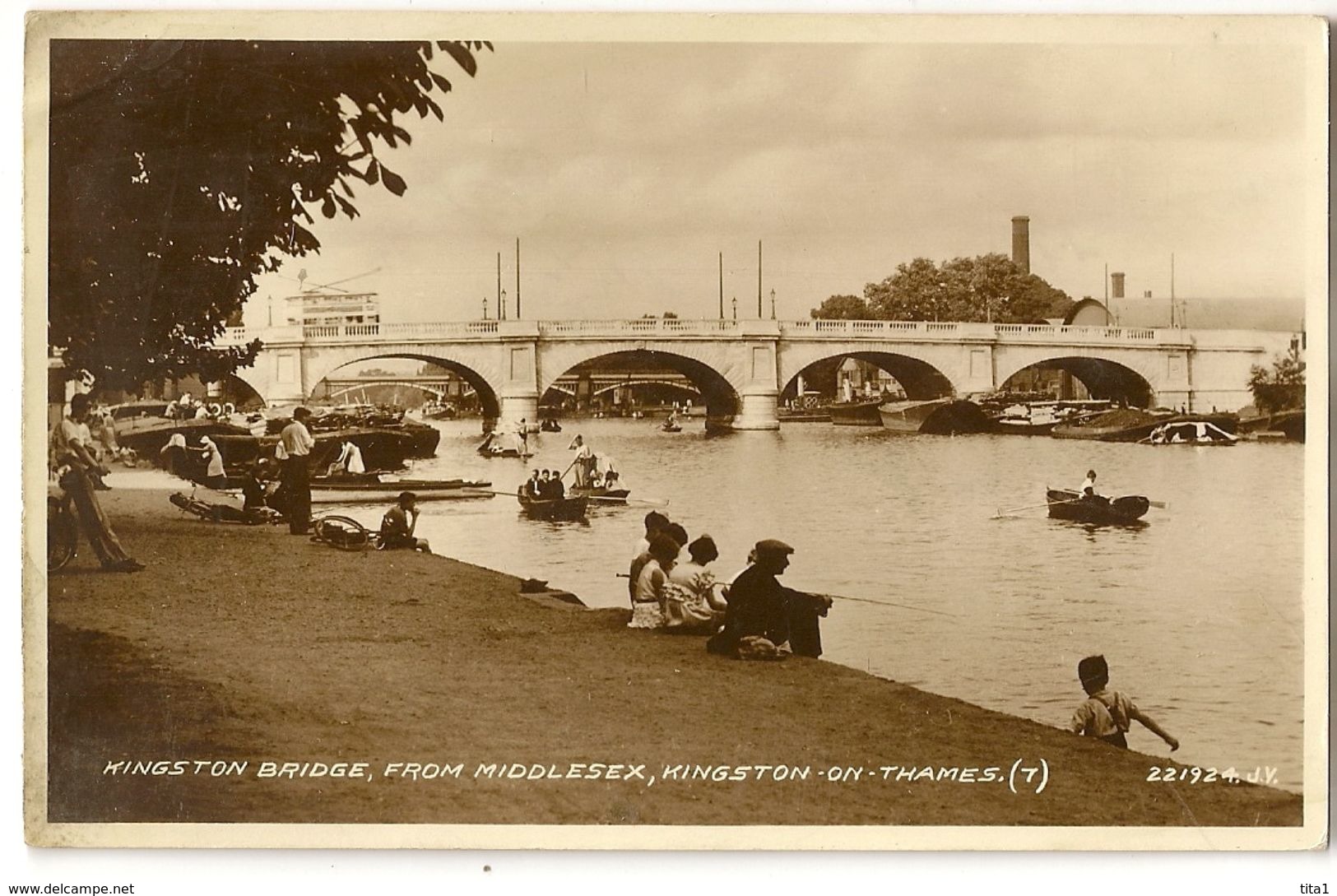 UK 227 - Kingston Brigde, From Midlesex, Kingston-on-Thames - London Suburbs