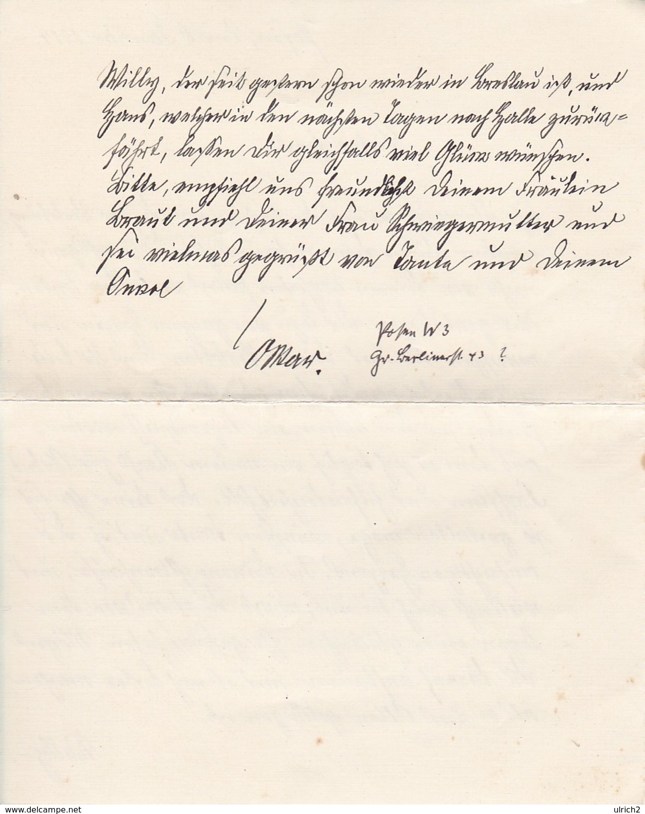 Alter Brief - Posen - Preussen - 1914  (32502) - Historische Dokumente