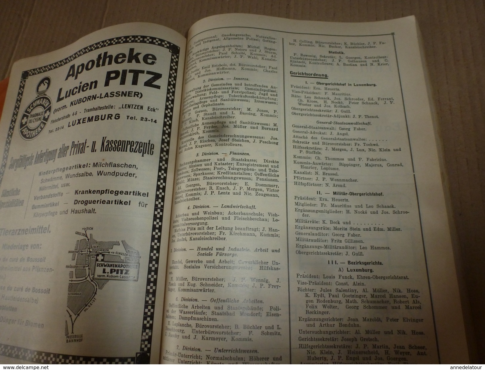 1935   MARIEN KALENDER Luxemburg;Das Brechen; Das Schwingen;Die Stre'f; Das Geburtshaus Don Boscos; etc