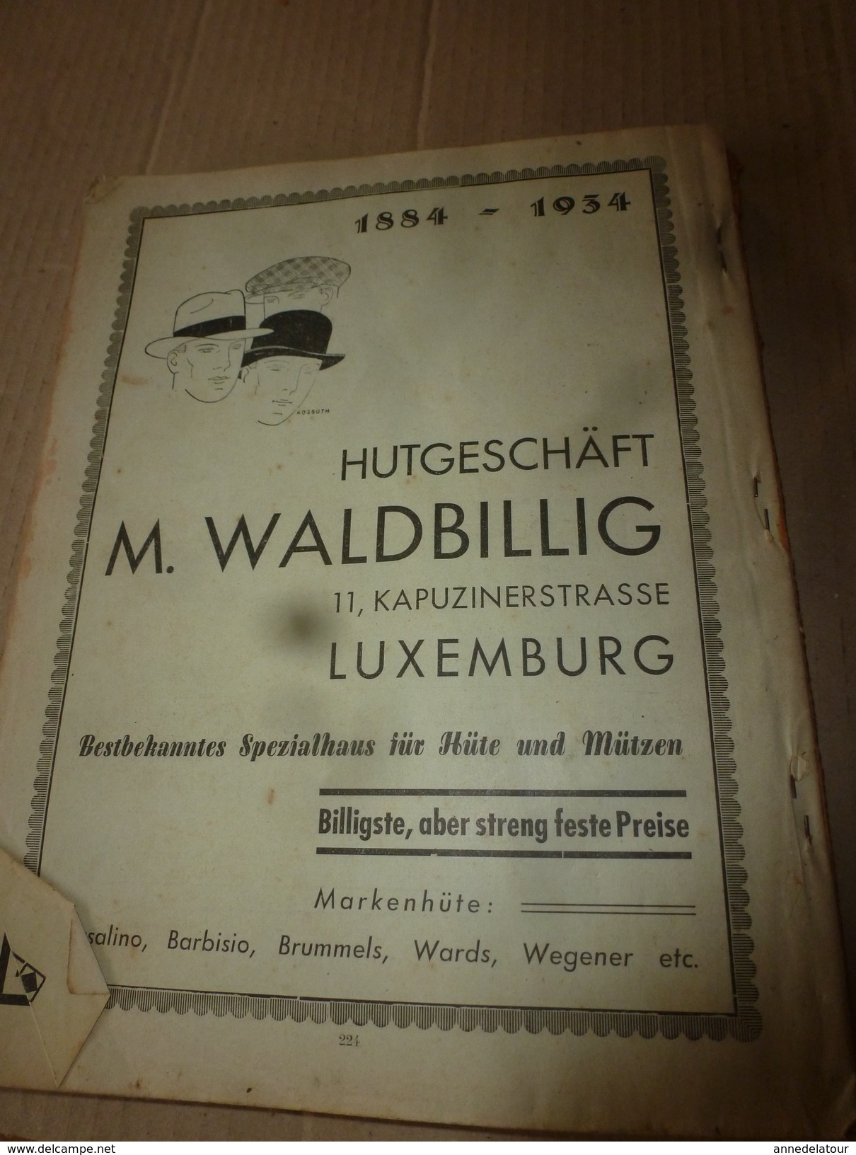 1935   MARIEN KALENDER Luxemburg;Das Brechen; Das Schwingen;Die Stre'f; Das Geburtshaus Don Boscos; etc