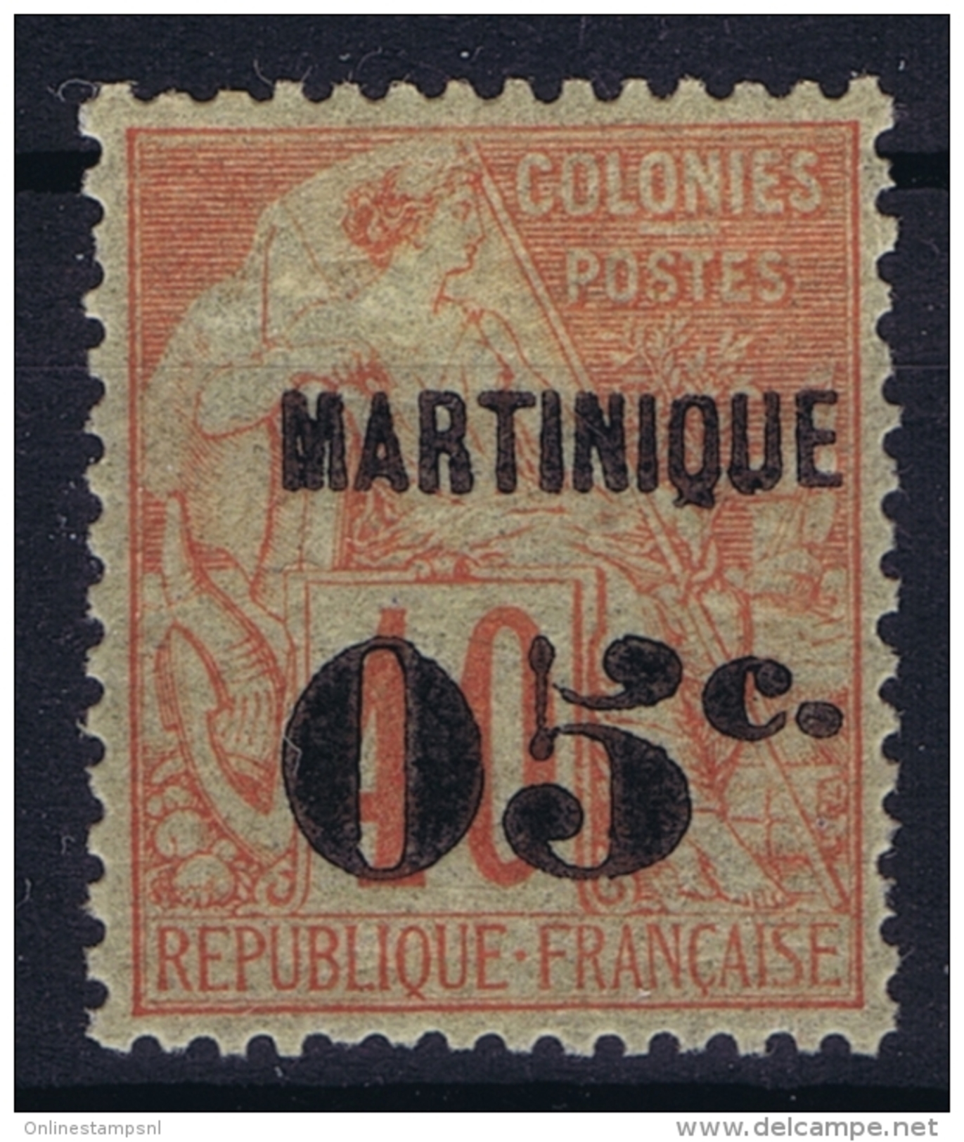 Martinique:  Yv Nr  14 MH/* Falz/ Charniere - Ongebruikt