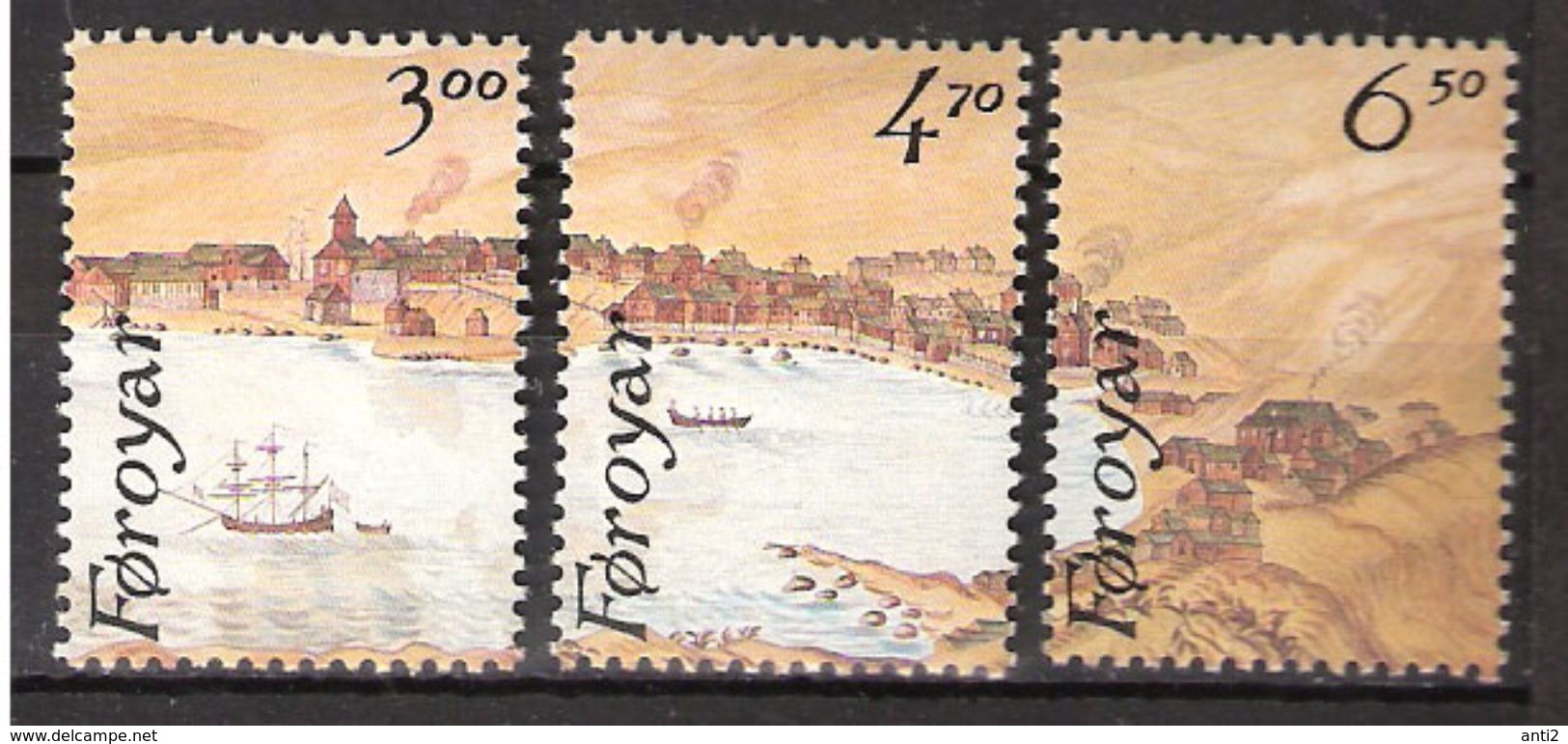 Faroe Islands 1986 Bloc Stamp Exhibition Hafina '87,  Mi 139-141, MNH(**) - Féroé (Iles)