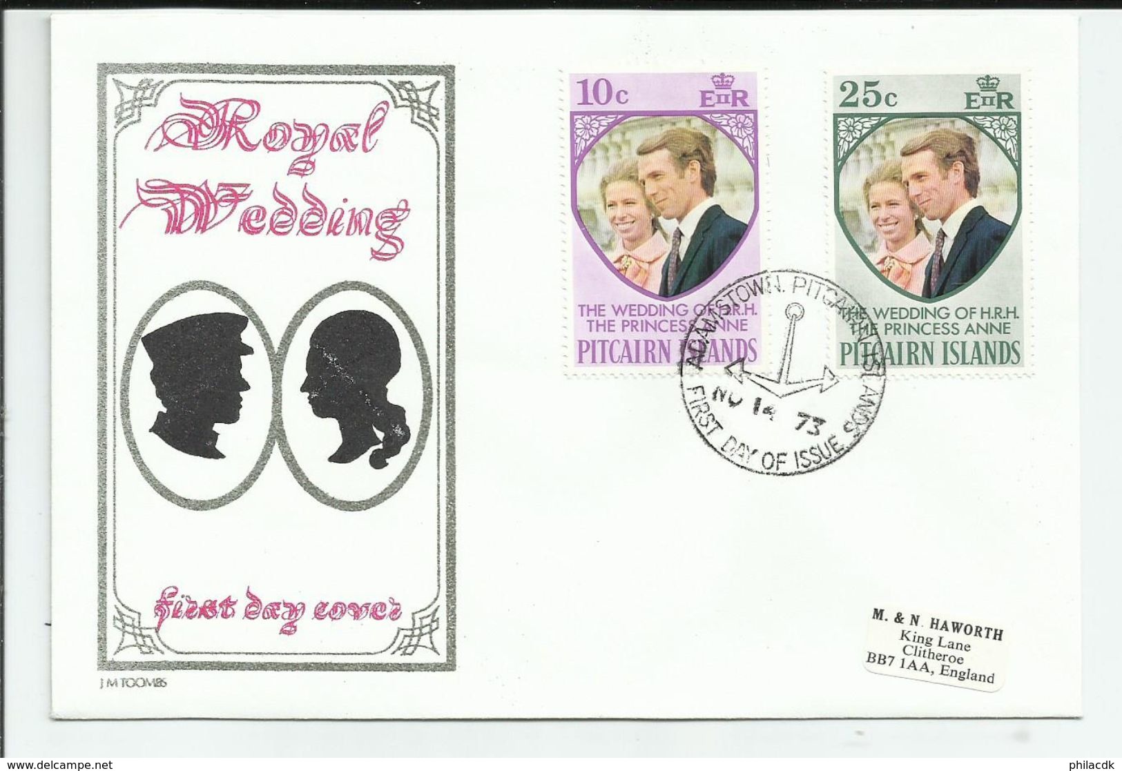 ROYAL WEDDING/SILVER JUBILEE/QUEEN ELISABETH 2 - LOT DE 50 FDC DIFFERENTS PAYS POUR ETUDE - 100 SCANNS RECTO VERSO - Collections (without Album)