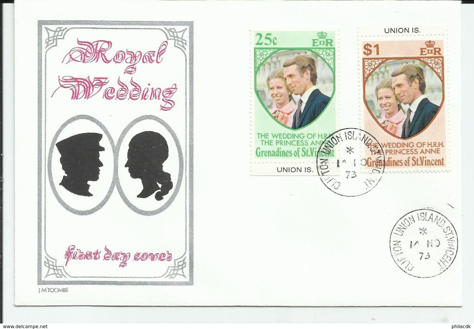 ROYAL WEDDING/SILVER JUBILEE/QUEEN ELISABETH 2 - LOT DE 50 FDC DIFFERENTS PAYS POUR ETUDE - 100 SCANNS RECTO VERSO