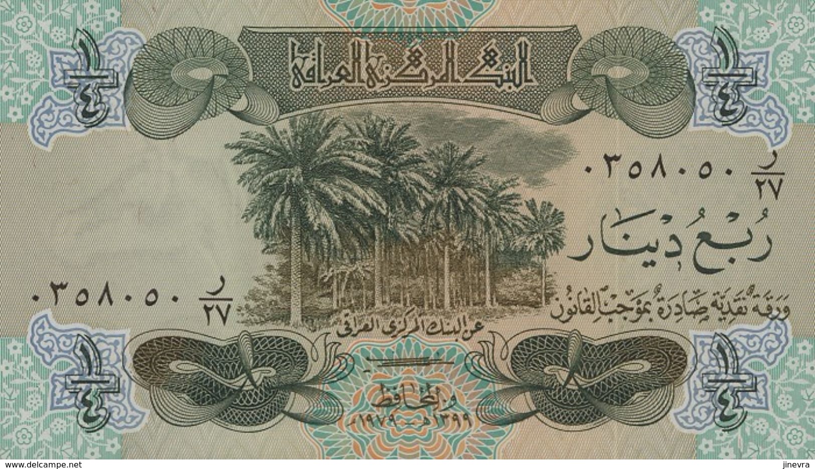 IRAQ 1/4 DINAR 1979 PICK 67a UNC - Iraq