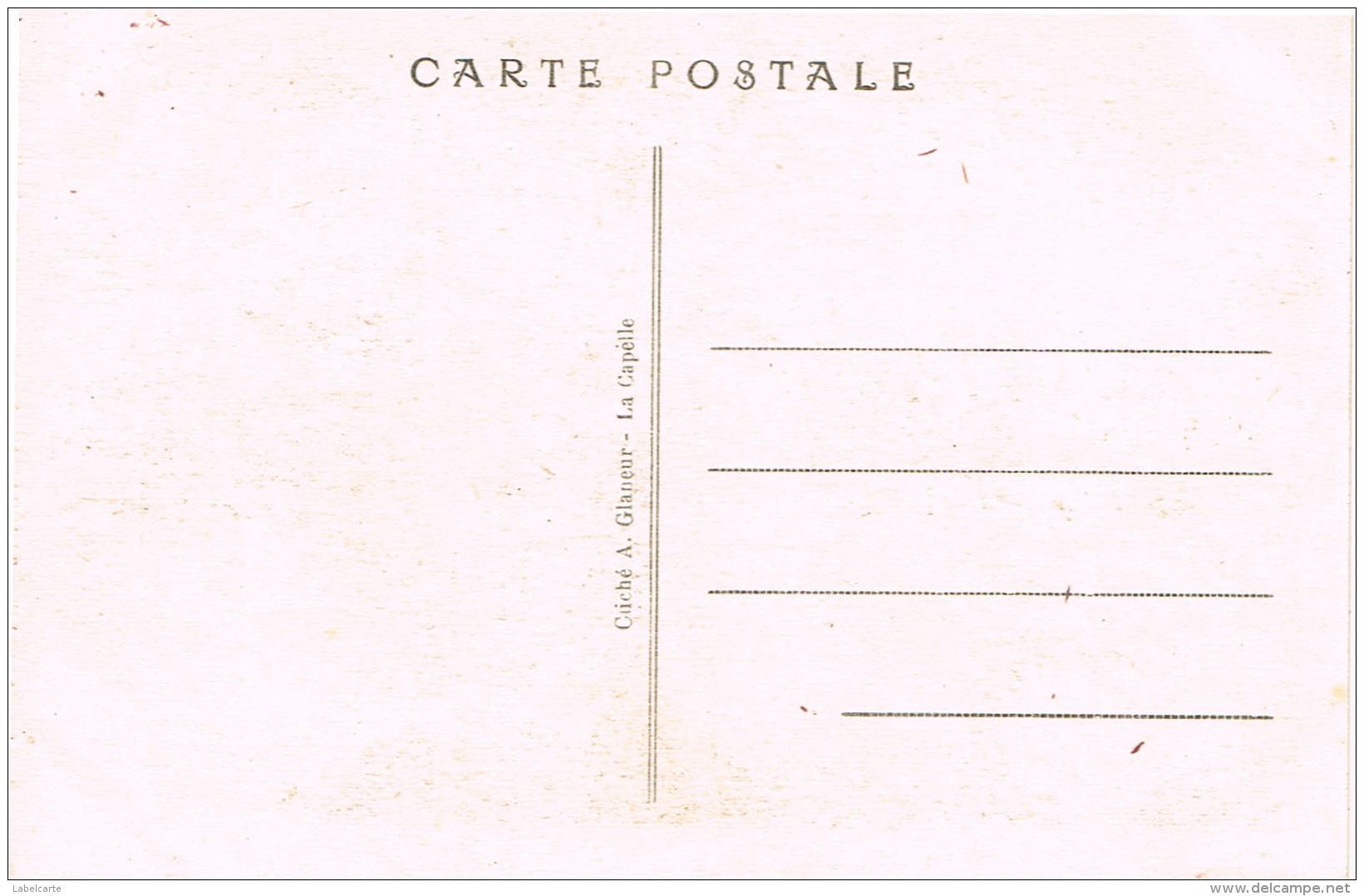 AISNE 02.LA CAPELLE LOT DE 3 CARTES PORTE DU JARDIN PUBLIC MONUMENT AUX MORTS L HOTEL DE VILLE - Autres & Non Classés