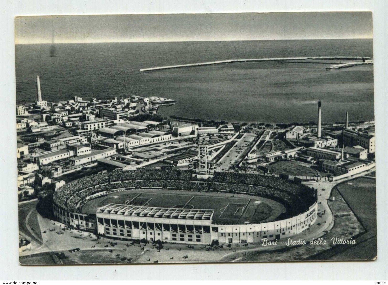 Bari - Stadio Della Vittoria - Viaggiata 1960 - Annullo A Targhetta - (Edizione Lobuono) - Bari
